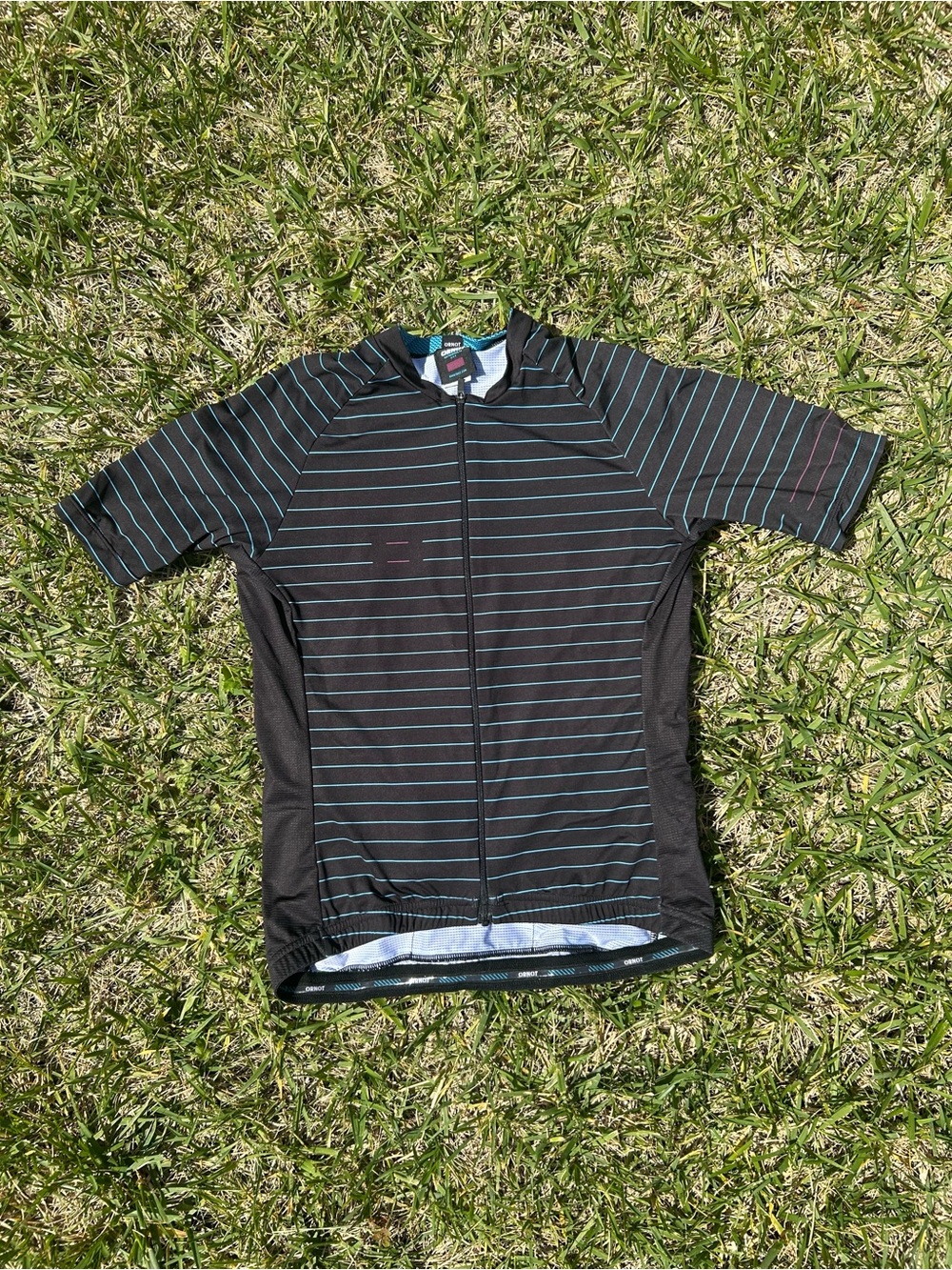 Women's Black Stripe Cycling Jersey - Small